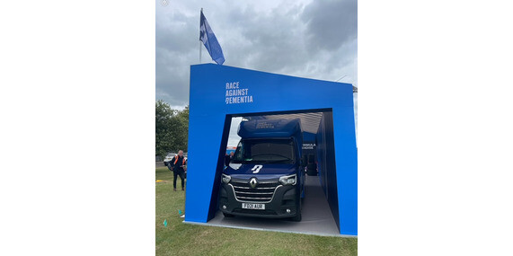 New Race Against Dementia Van at Silverstone